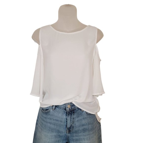 Cold Shoulder Top Scoop Neck Size L - Picture 4 of 10